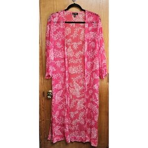 Jessica Simpson Pink Swimsuit Bikini Cover Up MEDIUM Side Slits